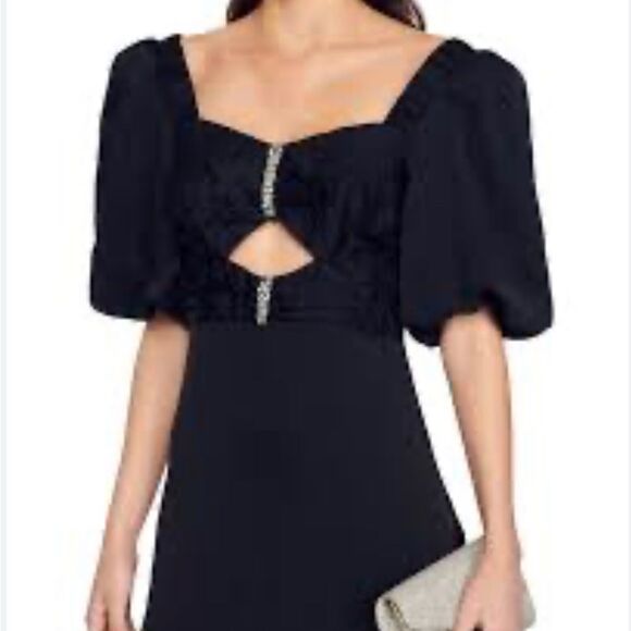 Sandro Falbala cut out dress with rhinestones EU 36 (US size 4)- NWT - Picture 2 of 9